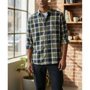 Cooper Jones Supply Mens Plaid Long Sleeve Button-Up Shirt S Cotton